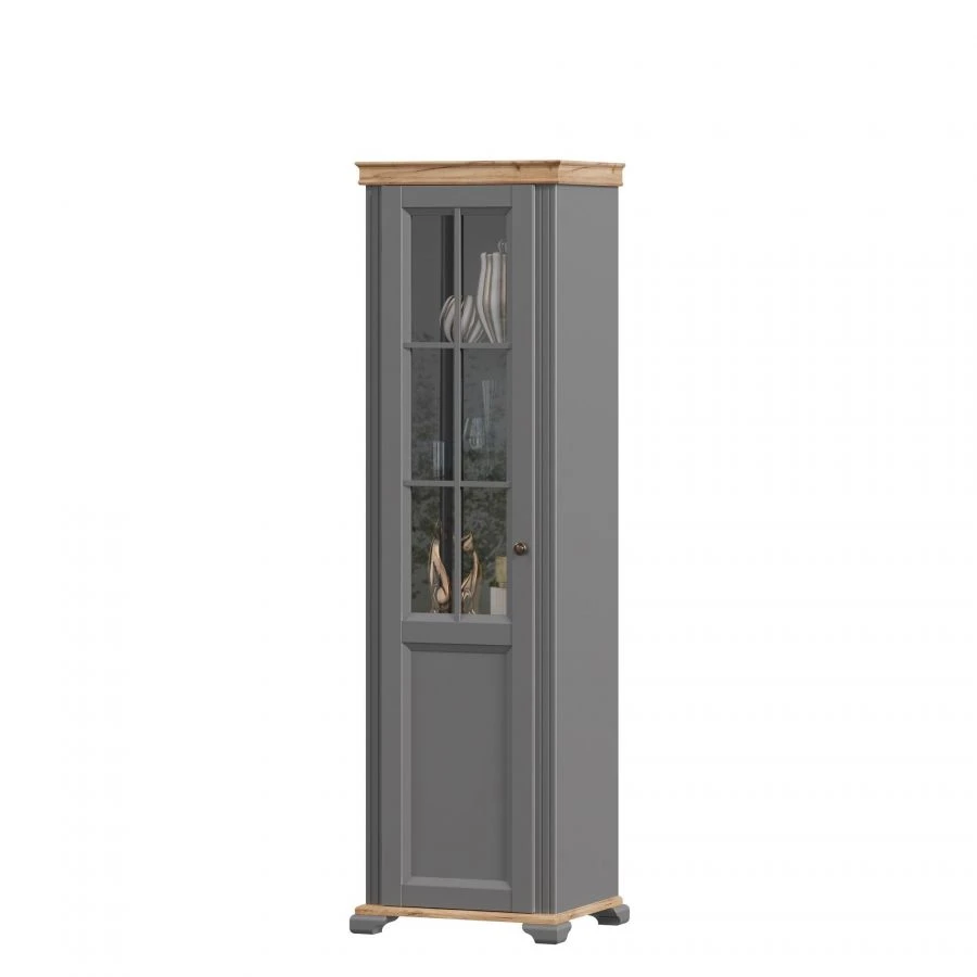 Ameli LD.642920.000 Left Glass Single-Door Cabinet (Onyx Gray)