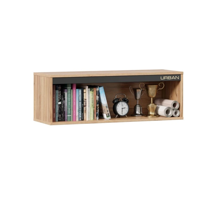 رف حائط حضري LD.528140.000 (بلوط ذهبي)
