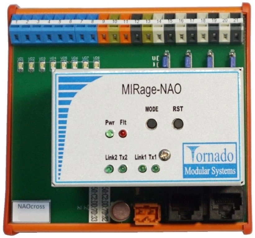 جهاز الإخراج التناظري وإدخال/إخراج رقمي MIRage-NAO