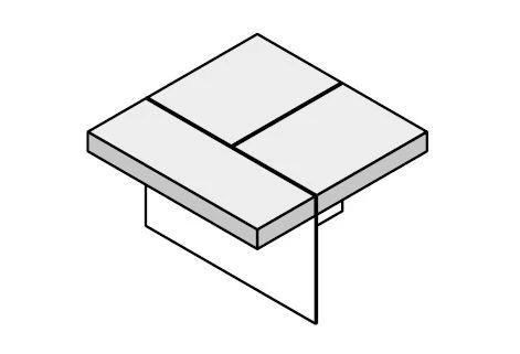طاولة اجتماعات مكتبية - مجموعة أثاث "Glass.Go