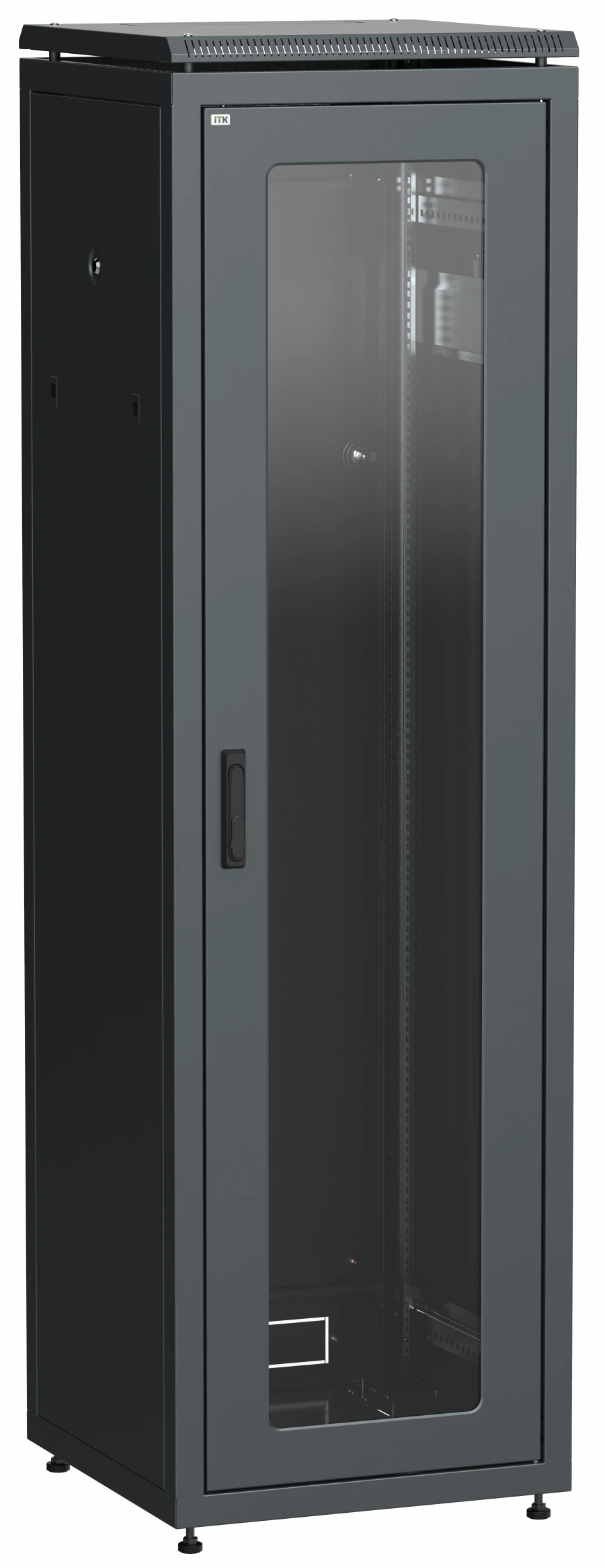 19" Network Cabinet LINEA N 38U 600x800 mm with Glass Door - LN05-38U68-G