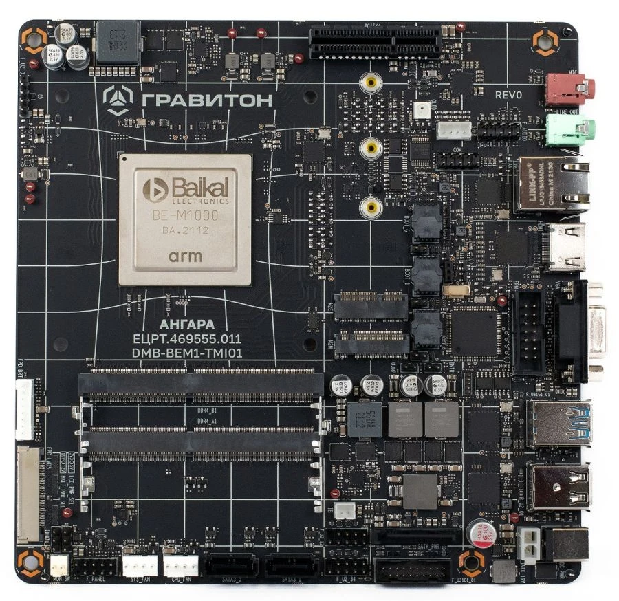 لوحة أم Thin Mini-ITX مع معالج بايكل-م DMB-BEM1-TMI01