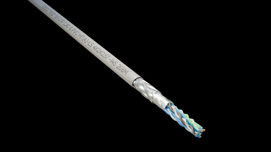 كابل التواء الزوجي عالي التردد SF/UTP Cat 6 PVC ng(A)-LS 4x2x0.57