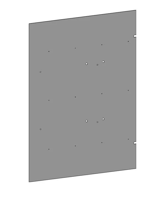 Polyester Fiberglass Panel for Vehicle Cladding 5299-132-5502028