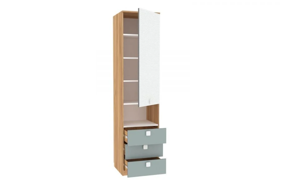 رف حديث نوع 1 LD.520060.000 مع أدراج (بلوط ذهبي)
