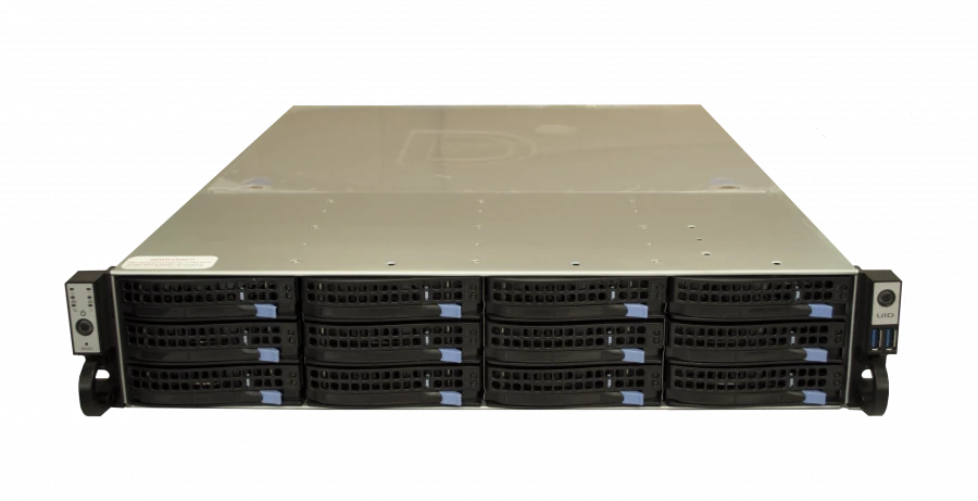 Network IP Video Server for 24 Cameras - Domination IP-24-12-HS