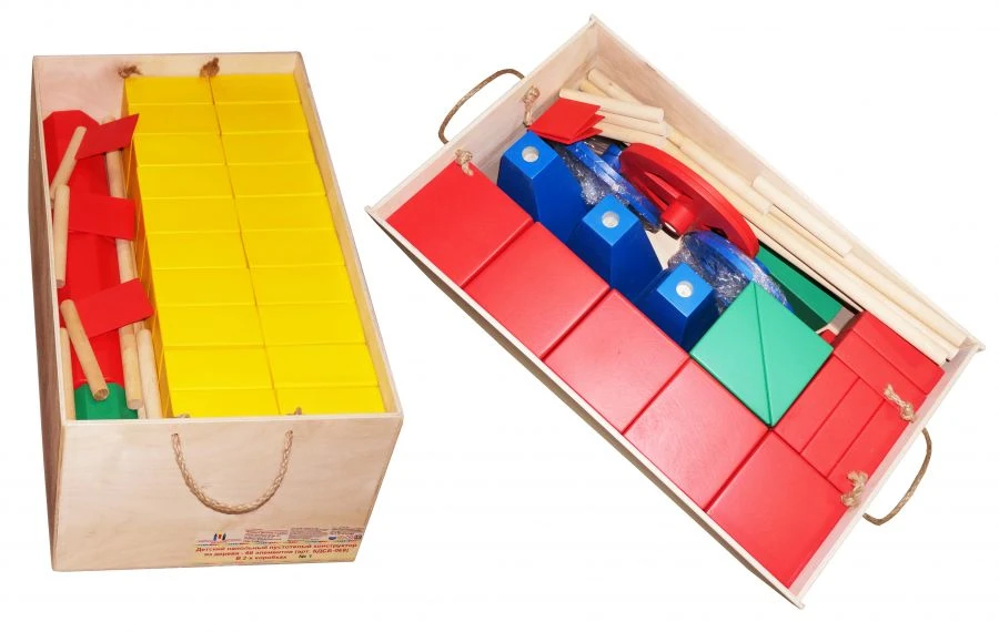 Wooden Hollow Floor Constructor by Polykarpov Method – 75 Pieces