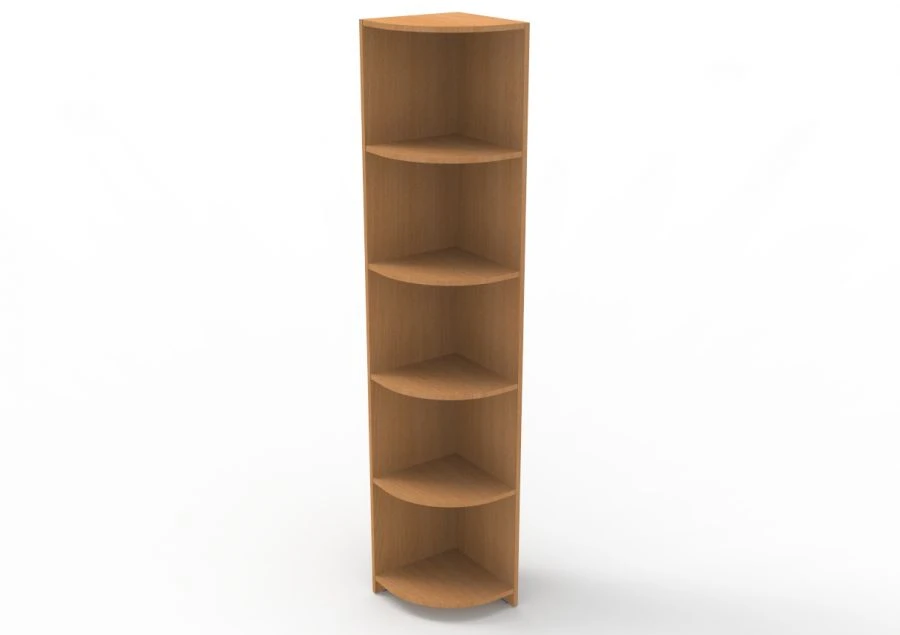 Corner Newspaper and Magazine Cabinet