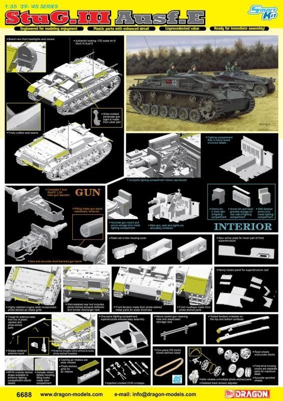 نموذج المدفع الذاتي الدفع الألماني StuG.III Ausf.E