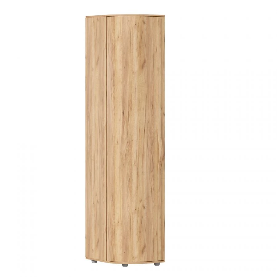 Marta-2 Left Curved Door Cabinet (Golden Oak/Tortuga Oak)