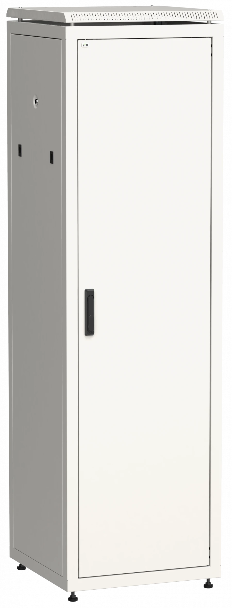 19" Network Cabinet LINEA N 47U 600x800 mm with Metal Front Door, Gray