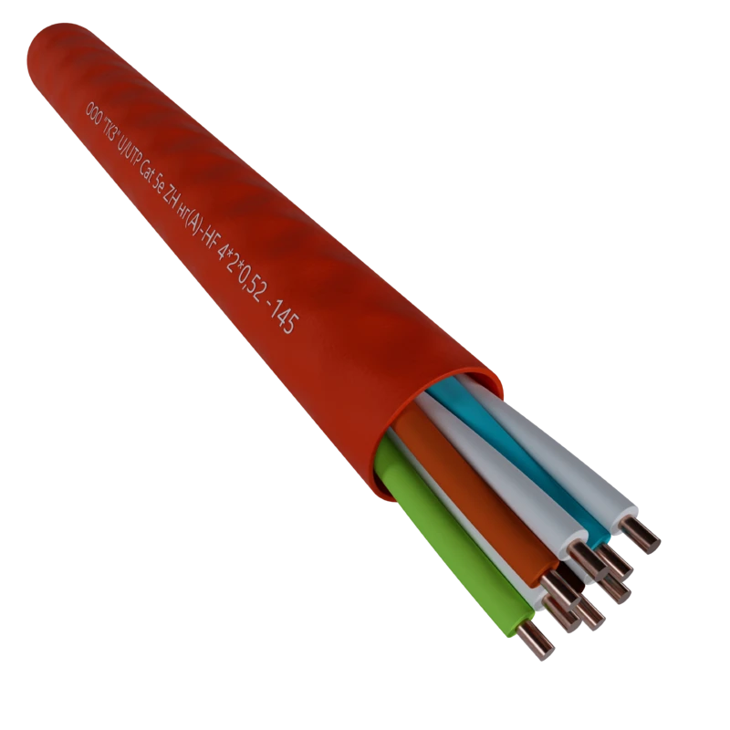 كابل مزدوج ملتوي عالي التردد U/UTP Cat 5e ZH نغ (A)-HF 2x2x0.50