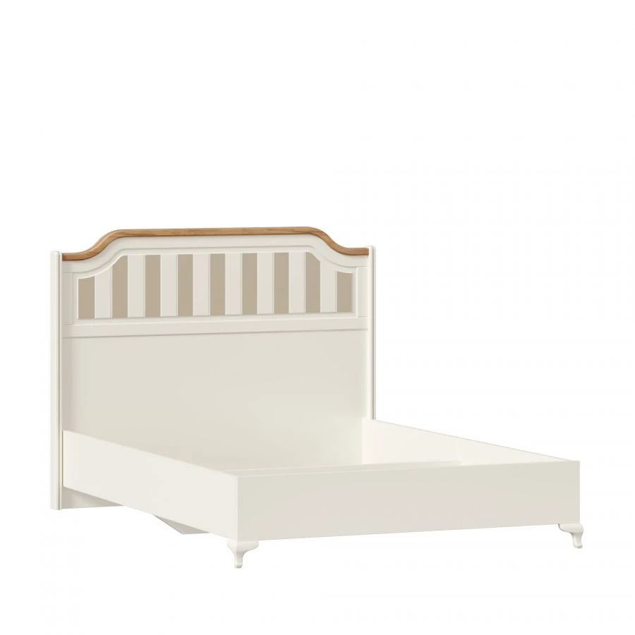 Villaggio Bed 1400x2000 in Alabaster/Golden Oak, Model LD.680020.000