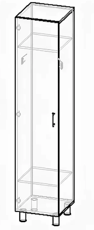 Individual Locker for Storing Outerwear and Personal Items - RL 02/12