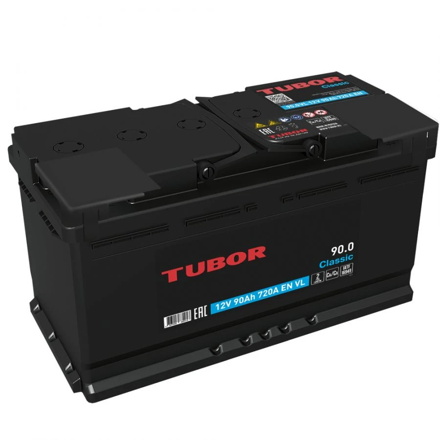بطارية TUBOR Classic 6СТ-90.1(0) VL السائلة