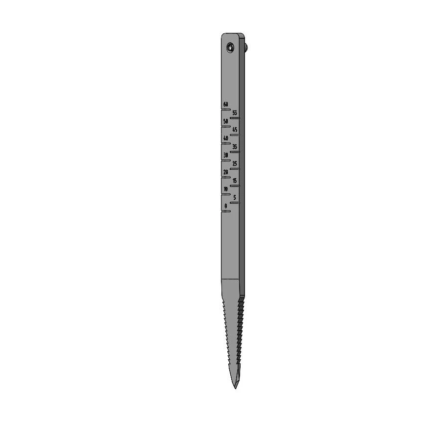 Bone Punch Tool for Plate Blade Preparation, Model 29.26.12