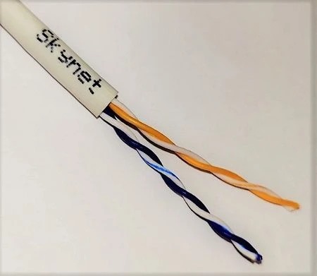 كابل Skynet القياسي UTP Cat 5e 2x2x0.5 Cu