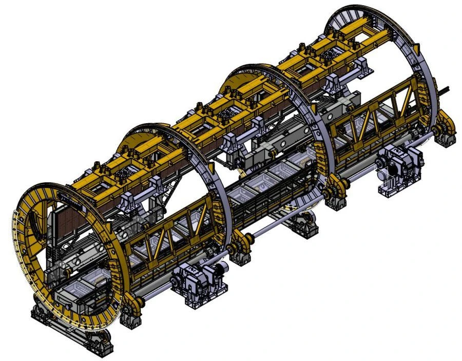 مقلب عربات الفحم الدوار الثابت VRS-125