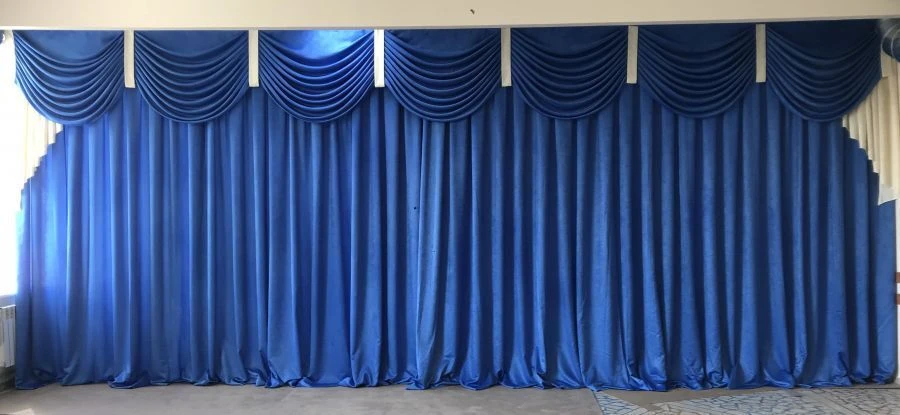 Stage Dividing Curtain for Auditoriums - Fireproof Fabric