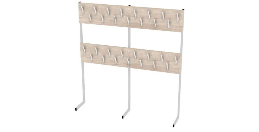 Single-Sided Floor Hanger for 30 Garments 1530x300x1600mm
