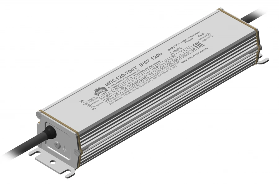 مصدر طاقة مقاوم للماء للإنارة LED IPS120-700T IP67 1200