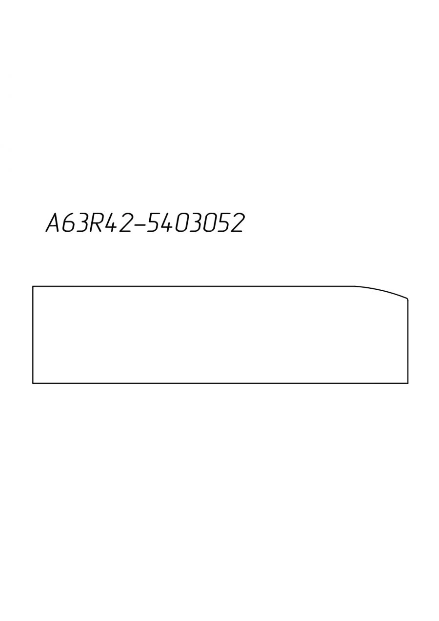 Side Window Glass for GAZ Vehicles A63R42-5403052