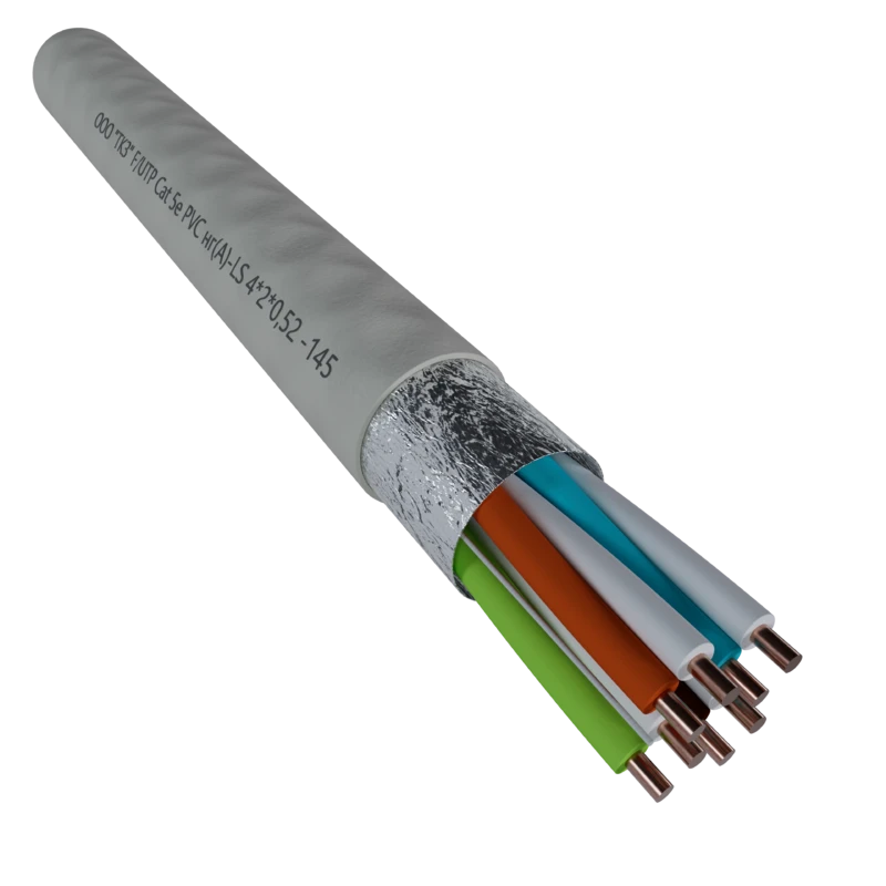 كابل توصيل عالي التردد فئة 5e مع عزل PVC 10x2x0.51