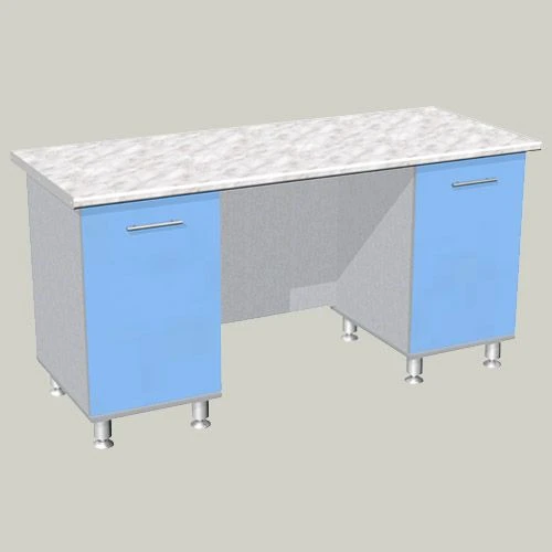 Rectangular Writing Desk with Two Pedestals Model STD-F9