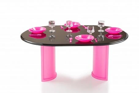 Doll Table with Accessories - Pink