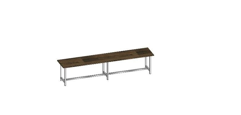 Single Bench with Custom Dimensions