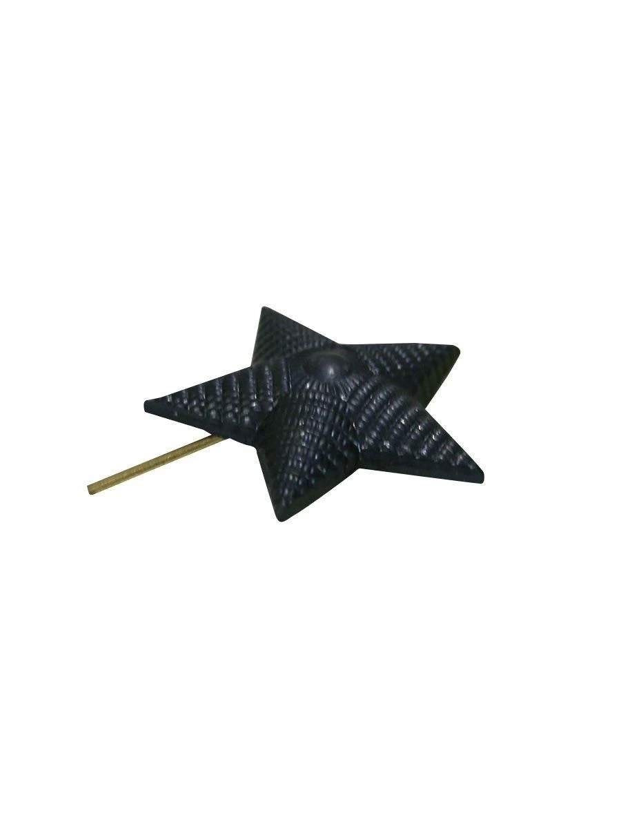Black Metal Star 13mm Diameter for Employees, TU 9675-191-08836809-2012, Version 1,2,3,4