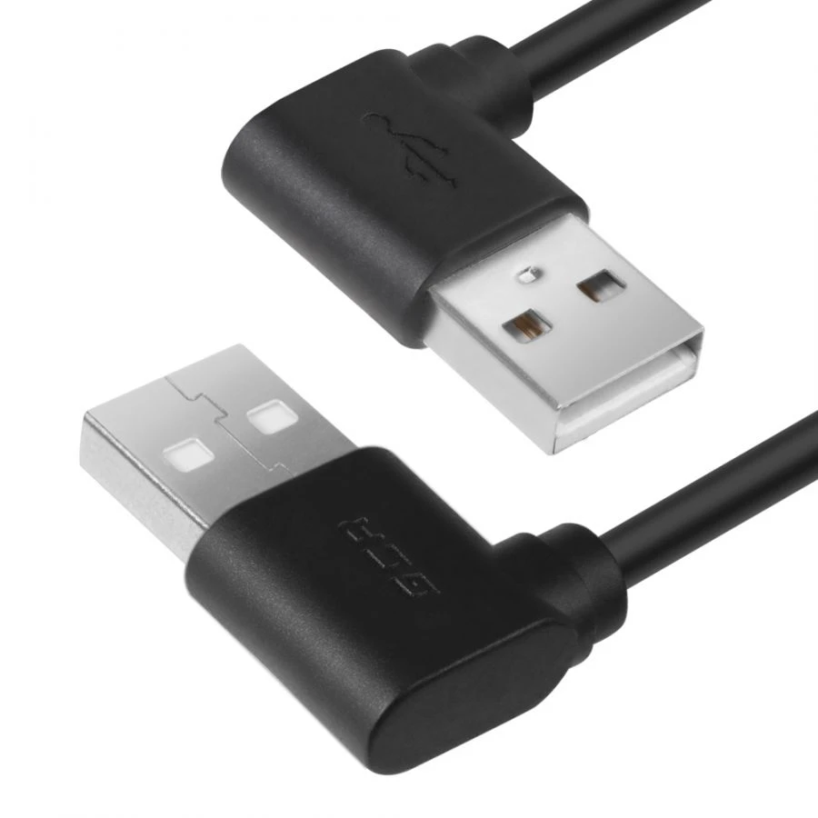 كابل USB 2.0 مع موصلات زاوية، موديل GCR-AM11