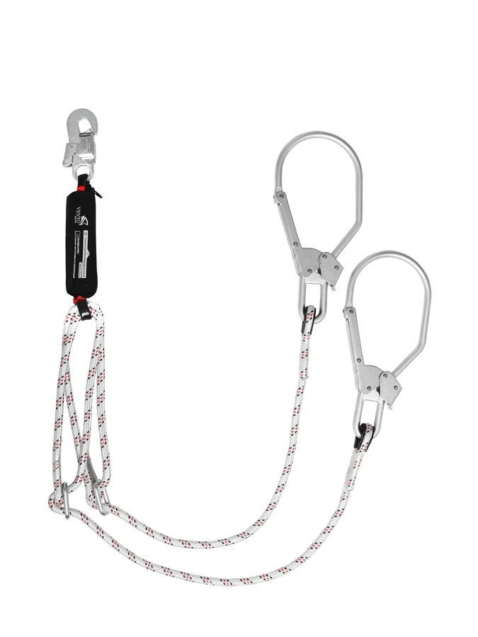 Adjustable Double Rope Lanyard with Shock Absorber aB22p 80