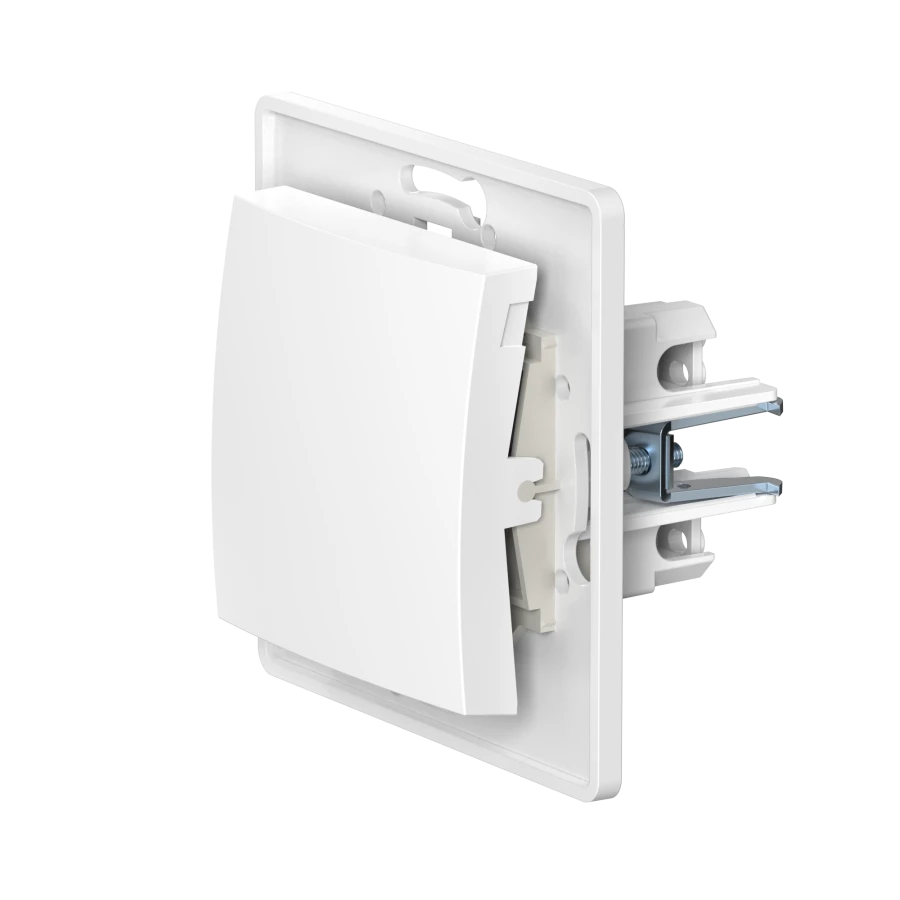 Caduceus Aling Prestige Single-Pole Switch 10A 250V, White, Model 6005.0