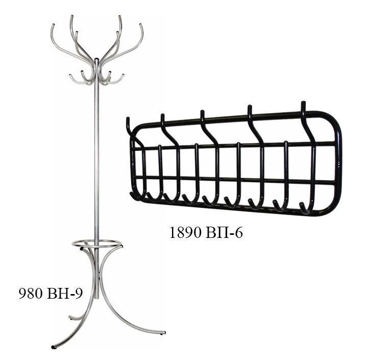 شماعة ملابس حائط بإطار بيضاوي معزز طراز 1890 ВП-6