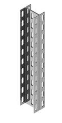Double Profile BSUP 85D-000, Stainless Steel, 85x64x200-6000 mm
