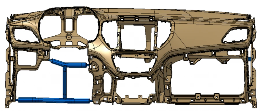 Dashboard Panel Frame for Airflow and Safety - Art. 84711-H5AA0IJT