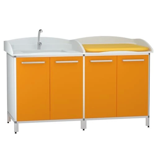 طاولة تغيير طبية بسطح من البلاستيك ABS، DM-2-111-16.K2.F5
