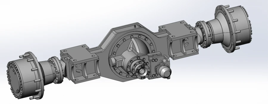 Front Axle P465.21.010 for Loader Stability and Support