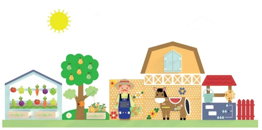 Decorative Development Panel "Garden-vegetable" PD-0SO