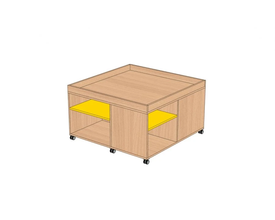 Gaming Table with Vertical Edges SI1-V