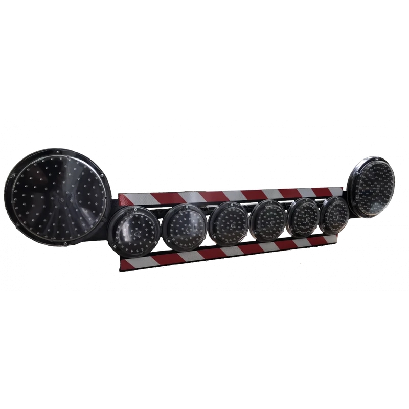 الحاجز LED مع وحدات صفراء 100 مم - SB-M-6(2)-100