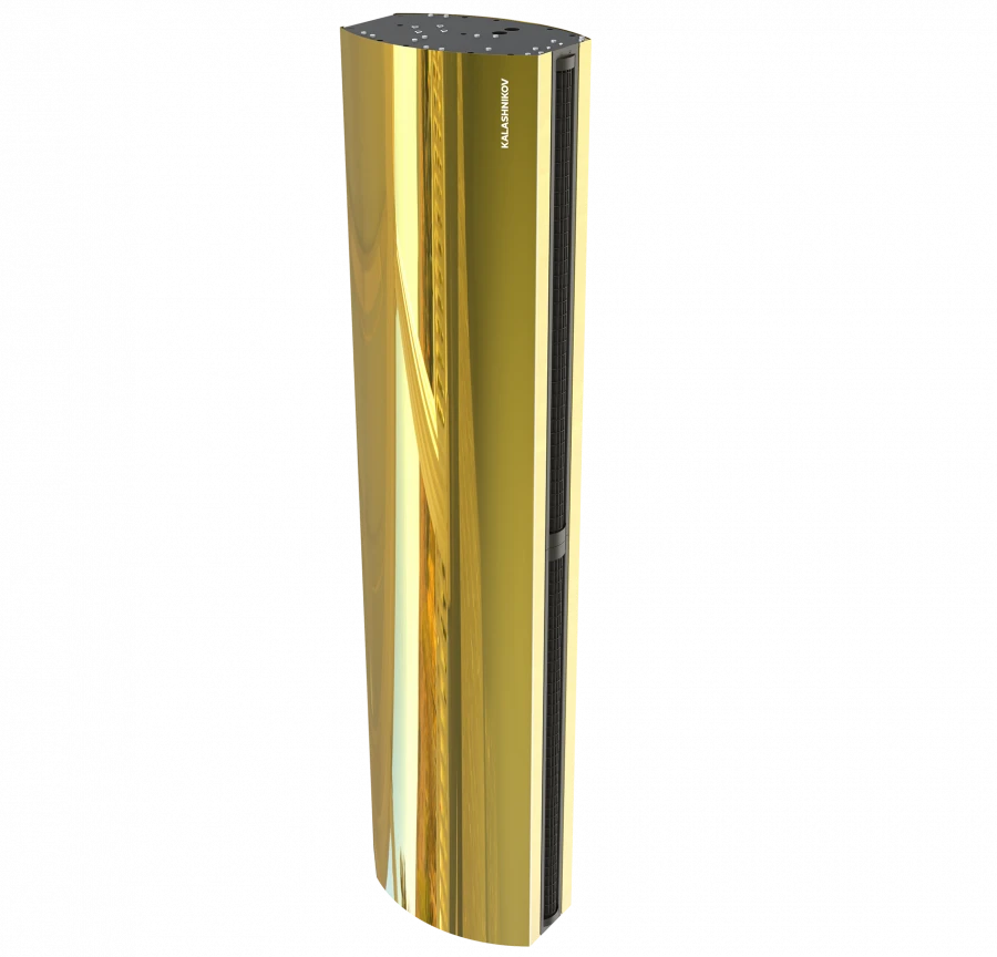 Electric Air Curtain with Water Heat Exchanger KALASHNIKOV KAC-ADIS20W InoxGold