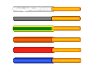 سلك تركيب معزول من PVC منخفض الخطورة PUВнг(А)-LS