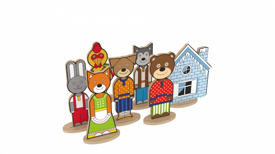 Fairy Tale Characters Set - Zayushkina Izbushka (Art. N-68)