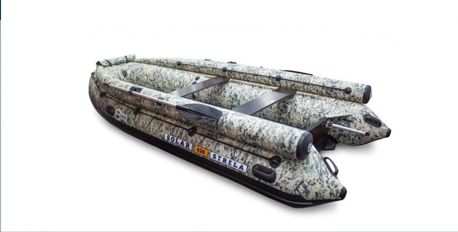 Inflatable Motor Boat SOLAR-420 Strela Jet Tunnel (Expedition)