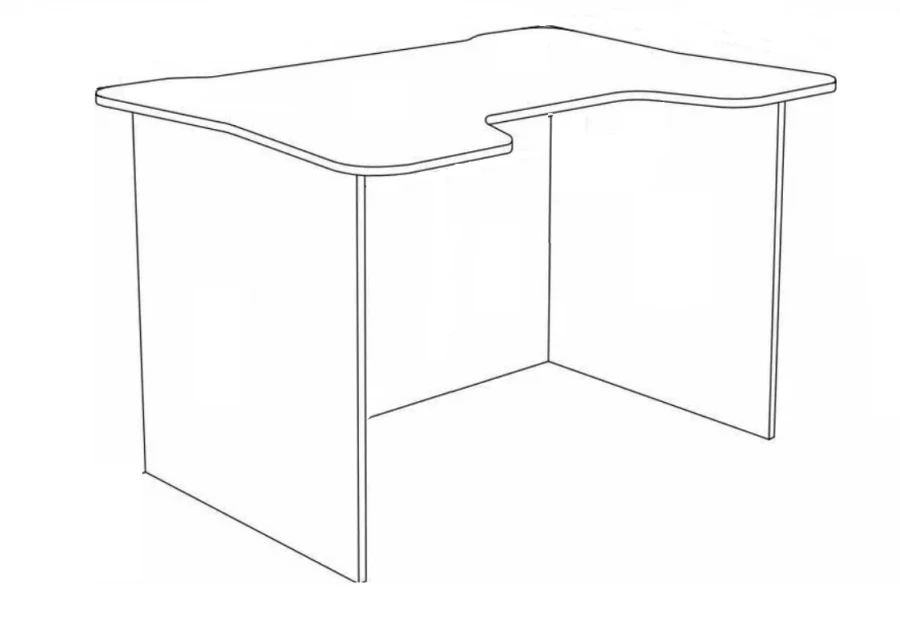 Work Table with Cutout Design RL 01/08