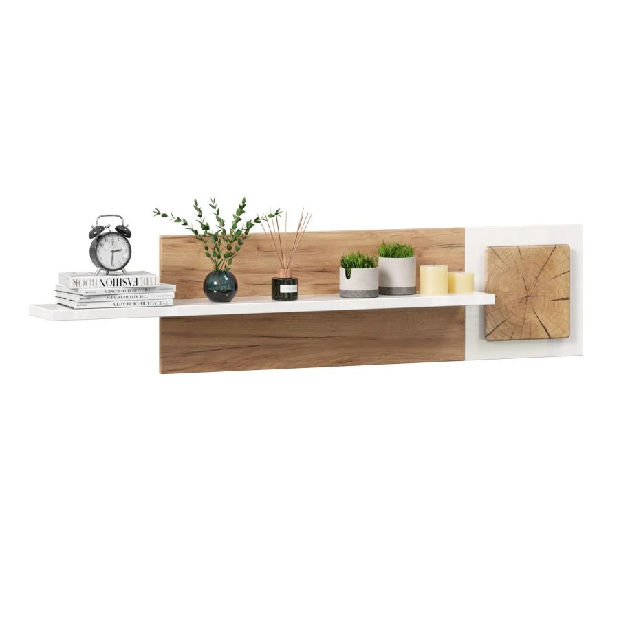 رف جدار فيجي LD.659030.000 (بلوط ذهبي/كشمير)
