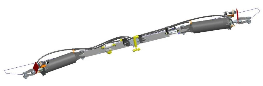 Pneumatic Door Actuator for Vehicles 16N3X50/150T1B022