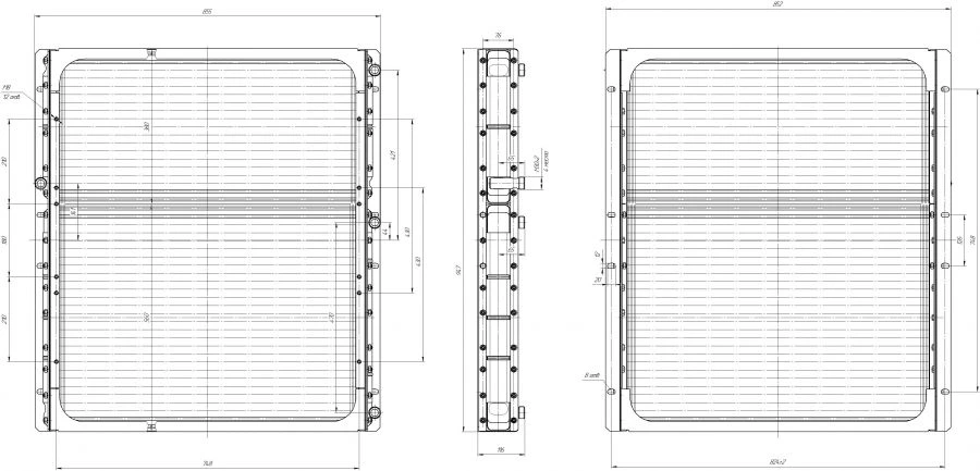 Oil Radiator Block for Hydraulic Cooling 744GK.1013.000
